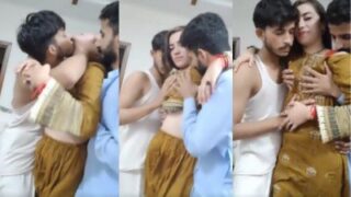 Tiga Anak Muda Hyderabad Dan Cewek Seksi Dalam Video Panas Langsung