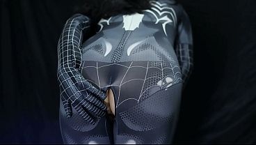 Cewek Montok Tobrut Cosplay Spiderman Digoyang Tukang Becak