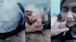 Crot Di Depan Cewek Hijab, Bikin Mukanya Penuh Putih-putih Basah.