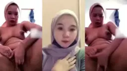 Tiktoker Jilbab Basah Colmek Pakai Wortel Sampe Crot